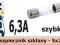 Bezpiecznik szklany _ 6,3A _ 5x20 _ 10szt