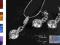 KOMPLET  Swarovski Swarowski + łańcuszek i pudełko