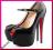 CHRISTIAN LOUBOUTIN LADY HIGHNESS 160 CZARNE