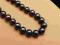 PERŁA CZARNA NASZYJNIK 45 cm PROMOCJA