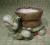 żółw z ceramiki doniczka pojemnik na kredki ozdoba