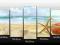 MODNY OBRAZ PLAŻA MORZE 150CM  X 80CM