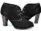 Buty balerinki botki obcas ( bo19 ) c1 Black 39