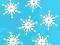 ŚNIEŻYNKI 2 scrapbooking 3,6cm  (0003)
