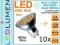 10 x GU10 24 LED IP44 230V 5050 SMD 400lm Zimna