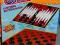 WARCABY + TRIK TRAK BACKGAMMON szachownica 34cm