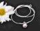 NOWY SREBRNY NASZYJNIK Z PEREŁKĄ