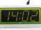 Zegar,budzik sieciowy LED XONIX 1822 zielony
