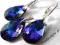 SWAROVSKI Komplet Migdał 16mm Heliotrope