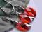 Wing Swarovski Crystal RED MAGMA NOWOSĆ!PIĘKNE!