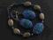 LAPIS LAZULI PIRYT ####### BRANSOLETKA i KOLCZYKI