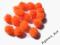 Agawa_Art :) mini POMPONY 13mm POMARAŃCZOWE 15 szt