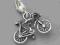 Charms charm do bransoletki rower rowerem SREBRO