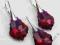 SWAROVSKI KOLCZYKI I WISIOREK RUBY AB SVAROWSKI