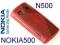 ORG. S-LINE BACK COVER NOKIA 500 CZERWONY + FOLIA