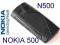 ORG. S-LINE BACK COVER NOKIA 500 CZARNY + FOLIA