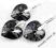 SWAROVSKI Kolczyki + Wisiorek Silver Night 14 mm