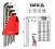 YATO_PROFI 10 kluczy imbusowych HEX 2-12 YT-0508