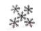 [m-craft] PŁATKI ŚNIEGU, ŚNIEŻYNKI 5 szt srebrne