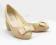 W0852 MELISKI LAKIEROWANE BALERINKI BEIGE r.38