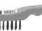 Szczotka druciana plastikowa 3 rzędy YATO YT-6353