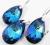 SWAROVSKI Komplet Migdał 22 Bermude Blue
