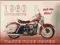Pocztówka blaszana szyld HARLEY 1960 MIELEC