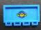 2873pb11 Blue Hinge Train Gate 2 x 4 with Box