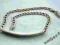 Bransoletka srebrna  z  blaszką - dł.22,5cm.