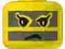 3626bpac Yellow Minifig, Head Face Paint with Gray