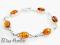 Elegancka BRANSOLETKA ~ bursztyn KONIAK~ MissAmber