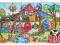 Puzzle - Na farmie babci - zabawka drewniana  WAWA