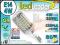 ŻARÓWKA E14 LED 80 SMD CORN CIEPŁA 480lm 4W K21