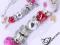 BRANSOLETKA SREBRNA Z KORALIKAMI BEADS PANDORA