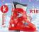 ROSSIGNOL buty narciarskie R18 red -22,5-na zimę