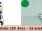 Dioda LED 3mm zielona - 900mcd____10sztuk