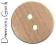Guzik Okrągły drewniany płaski  bardzo duży  50 mm