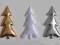 Aplikacje - choinki, choinka duża - 5 szt.