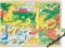Drewniane puzzle DINOZAURY 96 elem. GOKI dżungla