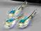 SWAROVSKI CRYSTAL AB BAROQUE DUŻE 22mm KOMPLET ps