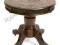 RZEŹBIONY STOLIK, DREWNO, KOLOR MAHOŃ  (052317)
