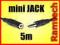 5m PRZEDŁUŻACZ MINI JACK 3,5mm - MINIJACK 3,5mm