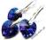 SWAROVSKI Komplet Serce Heart Heliotrope