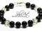 SilvArt - BRANSOLETKA SREBRN! Swarovski 5328 onyks