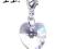 Zawieszka Charms Swarovski Heart Crystal 14mm