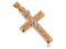 Krzyżyk ze złota żółtego i białego  pr.585 gw151