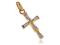 Złoty Krzyżyk z cyrkoniami  pr.585 gw181