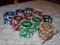 ŻETONY POKER 100SZT 14g PIATNIK LUZEM OKAZJA !!!!!