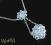 NASZYJNIK SWAROVSKI kulki plecione crystal srebrny
