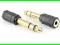 Adapter Jack 3,5mm gniazdo jack 6,3 wtyk GOLD